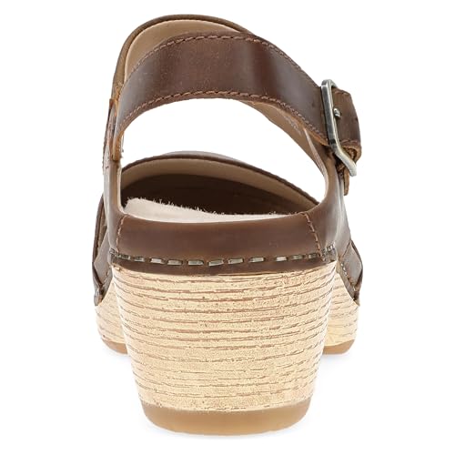 Image of Dansko Lucia Closed-Toe Sandals for Women - Linings from Recycled Materials and Leather for Breathability- Lightweight Rubber Outsole for Long-Lasting Wear