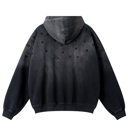 Streetwear Oversized Hoodies Men Hip Hop Gradient Spot Print Hoodie Male Spring Autumn Vintage Hoodies Loose2