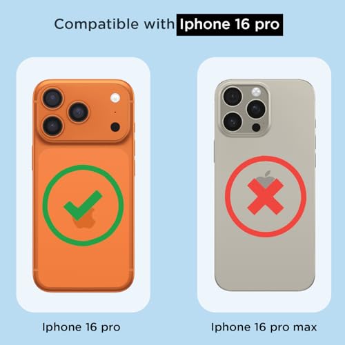 Image of Pikkme Back Cover for iPhone 17 Pro PC + TPU Clear Transparent Raised Edges Shockproof Protective Phone Bumper Case(Transparent)