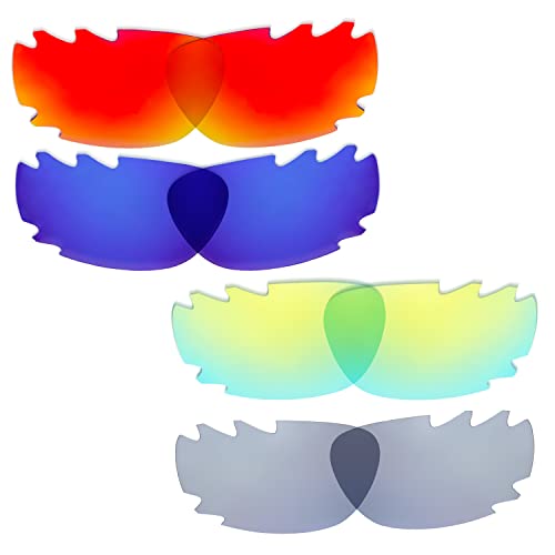 Verres de remplacement pour Oakley Racing Jacket Vented - Lot de 4 couleurs