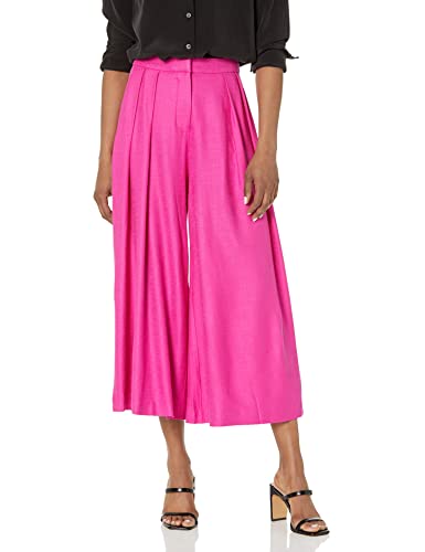Trina Turk Women's Cropped Wide Leg Pleated Pant