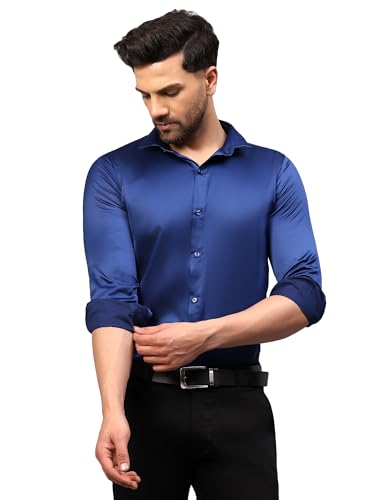Image of CVC Mens Satin Regular Fit Formal Shirt.