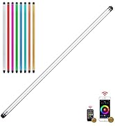 LUXCEO P120 RGB Handheld Photography Light, APP Control 1350 Lumen LED Video Light Wand 360°Full ...