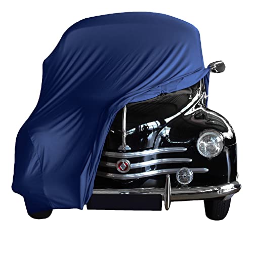 Bâche d'intérieur pour Renault 4CV : housse bleu contre la poussière et l'humidité de garage