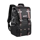 Chusui Camera Backpack Fotografia Storager Bag Side Open Disponível para 15.6in Laptop com capa à prova de chuva Tripé Catch Straps para SLR DSLR Preto ZL