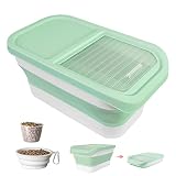 DDMOMMY Collapsible Dog Food Storage Container, 10-13 Lb Large Pet Cat Food Containers Bin With Lids