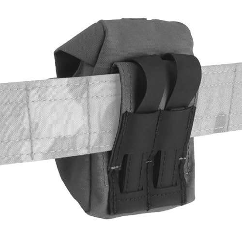LDZDGD Tactical Multi-Purpose Grenade Pouch, MOLLE Utility Pouch for Airsoft, Paintball, Hunting and Outdoor Training(Gray)