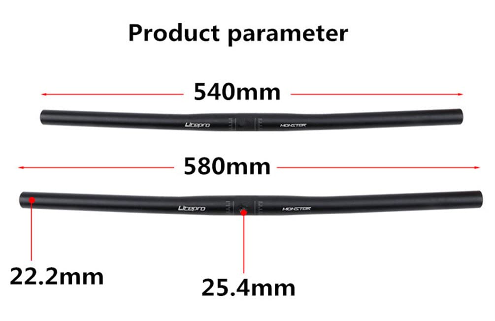 Guidon De Vélo Pliable FMFXTR 25,4 Mm - Alliage D'aluminium - Noir