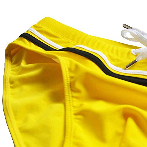 COMLIFE Men's Triangle Nylon Swim Shorts Sexy Soft Summer Swimming Bikini Bottoms3