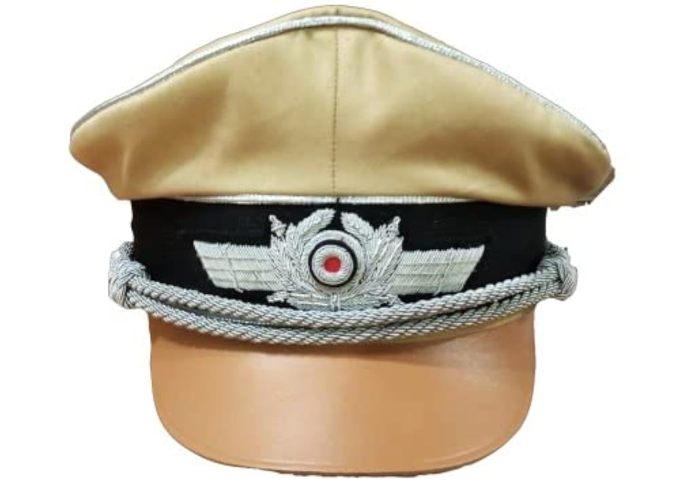 hamcus ハムカス　コーポブレザー　2 WW2 German Luftwaffe Officers Summer Visor Cap REPRO - White