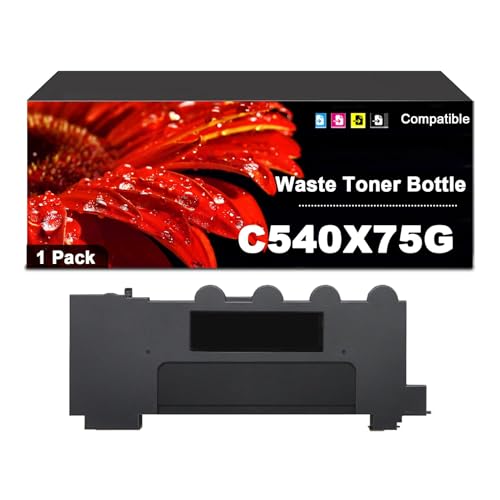 Kit de 2 bouteilles de toner usagé C540X75G compatibles à long rendement de 36000 pages