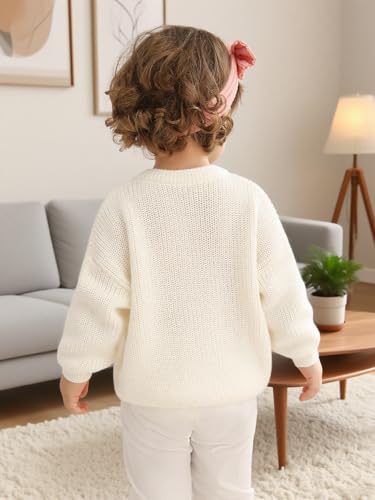 ESHOO Baby Girl Boy Knit Sweater Blouse Toddler Pullover Sweatshirt Crewneck Long Sleeve Tops for Kids Fall Winter Clothes3
