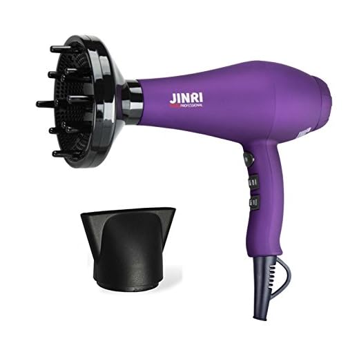 Carose Salon Grade Professional Hair Dryer 1875W DC Motor Negative Ionic Ceramic Far Infrared Blow Dryer With 2 Speed and 3 Heat Settings Cold Shot Button, Concentrator Nozzle(VoiletVA)