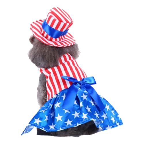 Tangpan USA Flag Cosplay Cloak Pet Party Dress Dog Shirt Puppy Camp Clothes Apparel (Female,XL)