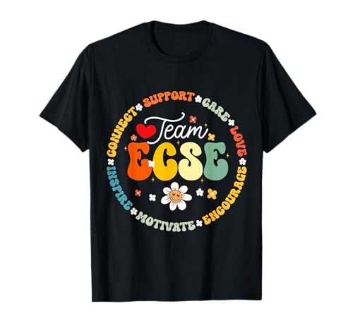 Groovy Early Childhood Special Education SPED Team ECSE T-Shirt