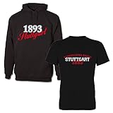 Stuttgart - 1893 Stuttgart & Cannstatter Kurve Stuttgart 1893 Fan Hoodie-T-Shirt-Set 159.0015 (Hoodie S/Shirt XL)