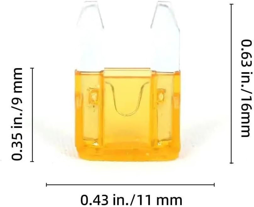 100pcs Car Fuses Assortment Kit, Automotive Replacement Low Profile Fuses