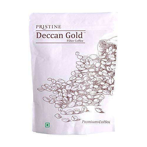 Image of PRISTINE Deccan Gold Medium Roasted Filter Coffee Powder (Coffee-80%, Chicory-20%) 500g (Pack of 3)