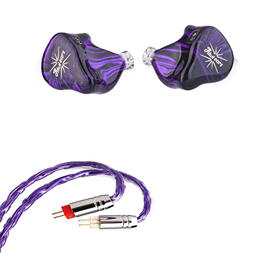 Écouteurs Kiwi Ears Quartet IEM et câble tressé Tripowin Zonie Violet haute fidélité