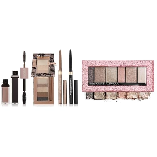 Physicians Formula Nude & Shimmer Strips Custom Eye Enhancing Kit with Eyeshadow, Eyeliner & Mascara, Nude Naked Eyes