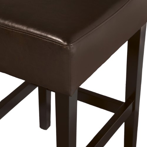 Christopher Knight Home Lopez Backless Leather Counter Stools, 2-Pcs Set, Brown - Thumbnail 6