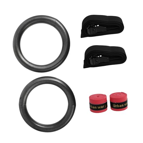 Mipcase 2 Pcs/Set Fitness Ring Home Exercise Equipment Gymnastics Bar Wear-Resistant Portable Home Gym Random