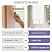 Joydeco White Cordless Roller Shades, Spring Roller Blackout Window Blinds with UV Protection, Room Darkening Window Shades and Door Blinds for Home and Office (28