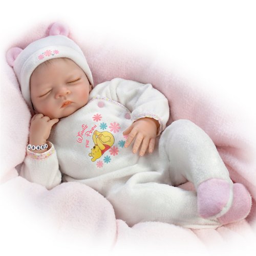 Ashton-Drake "You're My Pooh Bear" Baby Doll with Personalizable Bracelet - By The Ashton-Drake Galleries