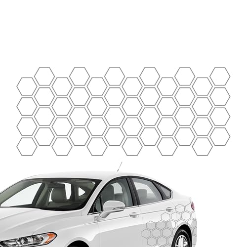 Autocollant Enveloppant Complet de Voiture Nid d Abeille Décalcomanie Auto 60x200 cm