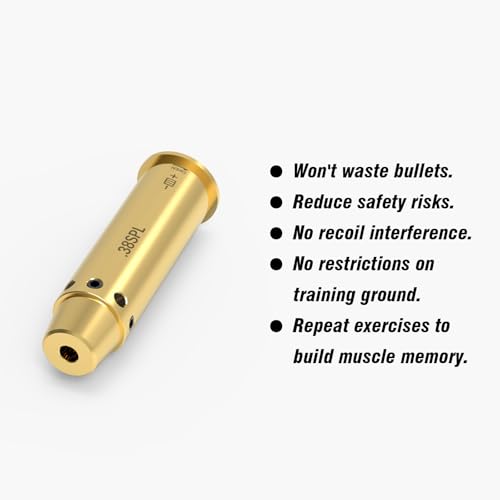 Image of 9mm /380ACP /40S&W /45ACP Dry Fire Training Cartridge Integrated Snap Cap for Dry Fire Trainer,Red Dot Beam Bullet with Double O-Ring