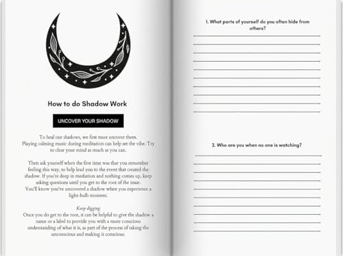 Image of Carl Jung-Based Shadow Work Journal and Workbook for Deep Healing: Guided Prompts for Emotional Healing, Trauma Recovery, and Mindful Living