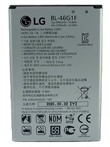 Bateria Celular Lg K10 2017 M250 M250 3.85v Capacidade 2700mah Modelo bl-46g1f