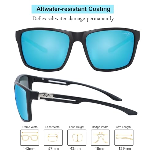 Image of INFI Fishing Polarized Sunglasses for Men Driving Running Golf Sports Glasses Square UV Protection Designer Style Unisex