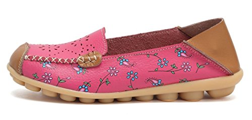 Image of VenusCelia Women's Floral Comfort Walking Flat Loafer