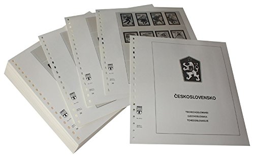 Feuilles Tchécoslovaquie 1972-1979 album timbre LINDNER pré-imprimées
