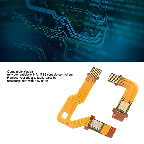 Sxhlseller Reemplazo de Cable Flexible de Micrófono, Cable Conector de Altavoz L R de Alta Dureza para Controlador de Consola PS5, Cable de Cinta de Micrófono Interno de Manija para Controlador PS5