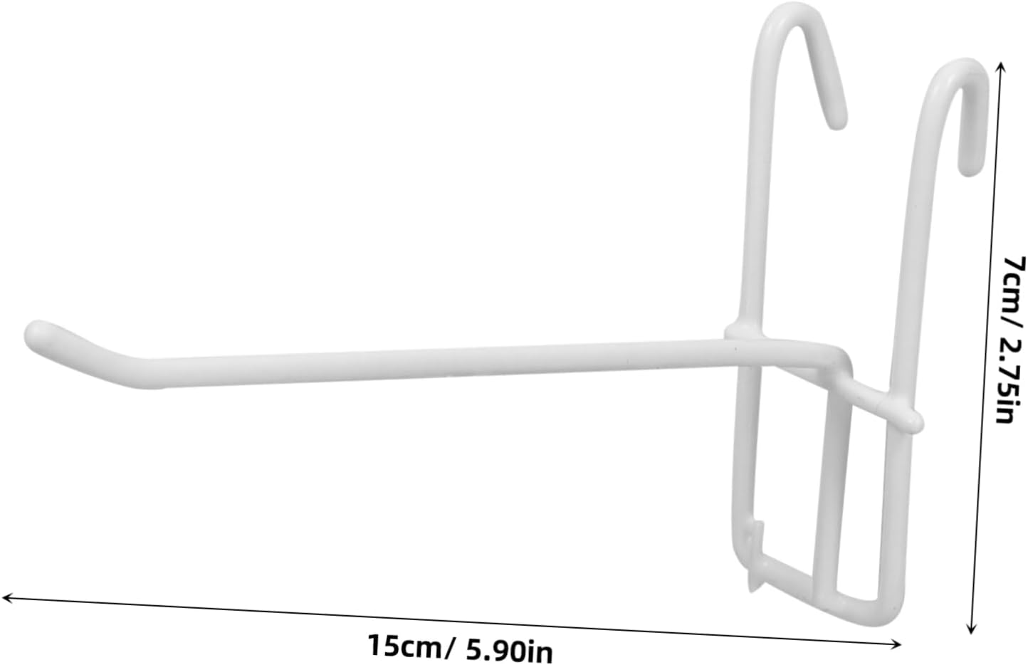 Vaguelly 10Pcs Iron Grid Wall Hooks Sturdy Household Display Hangers for Pictures and Artwork Practical Peg Board Accessories for Home Organization