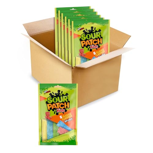 SOUR PATCH KIDS Soft & Chewy Candy Strips, Bulk Candy, 6-3.5 oz Bags - image 9