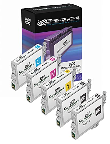 Speedy Inks Remanufactured Ink Cartridge Replacement for Epson T060120 ( Black,Cyan,Magenta,Yellow , 5-Pack )