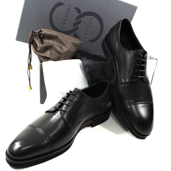 Casadei Men's Black Leather Comfort Oxford Dress Shoes2