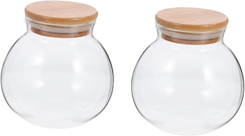 Luftdichte Glasdose Lebensmittelgläser mit Deckel Konserven Mahlzeiten Kaffeebohnen Behälter Teedose Müslibehälter Kanister Kaffeebohnenhalter Getrocknete Lebensmittel Gläser Vorratsbehälter