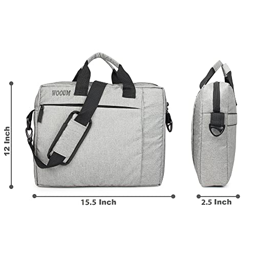 Image of Wooum 15.6 Inch Office Laptop Bags Briefcase for Men and Women Side Bag for Laptop Briefcase Slim messanger Bag for Laptop