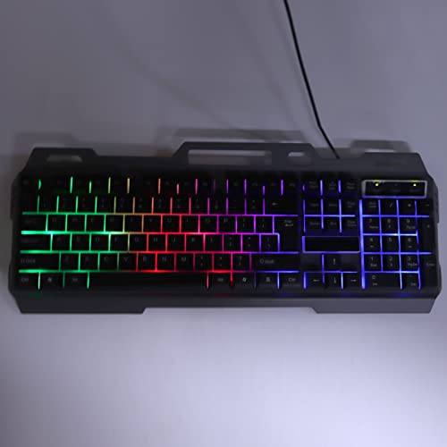 Image of Wired Gaming Keyboard and Mouse Combo RGB Backlit Gaming Keyboard, 104 Key Computer PC Gaming Keyboard for Windows 7 8 10