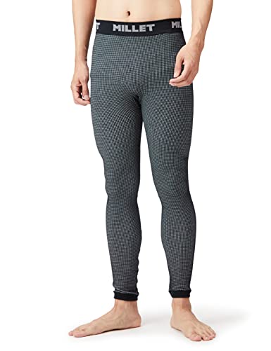 フリース ワッフルウールタイツ メンズ Black-Noir XS/S