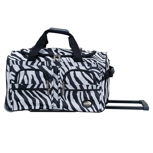 Image of Rockland Rolling Duffel Bag, Black, 22 inch