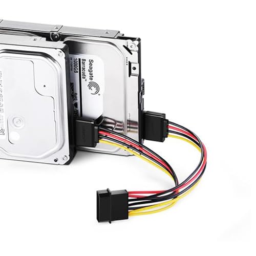 Cable SATA y Divisor de Energía SATA (4 unidades) 6 Gbps miniatura 2