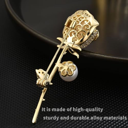 Image of Brooch Pins For Women Fashion Elegant Brooches Lapel Badges Coat Sweater Scarves Shawl Dress Accessory Wedding Party Prom Jewelry