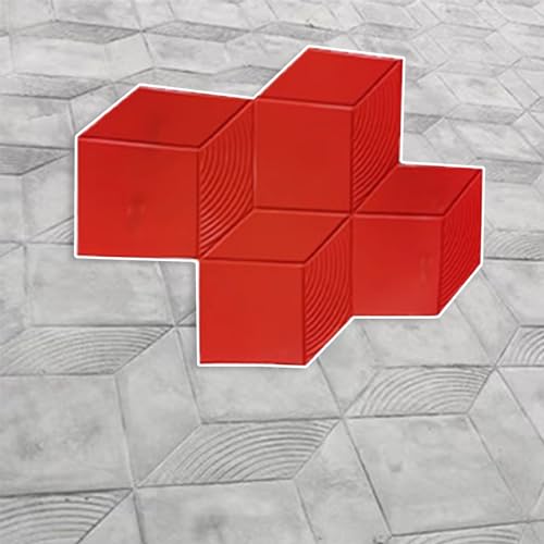 Blazea Decorative Concrete Floor Stamp Molds, Three Dimensional Stamp Mats for Concrete, Large Masonry Pattern Seamless Cement Printing Pad (Color : 1 PC)