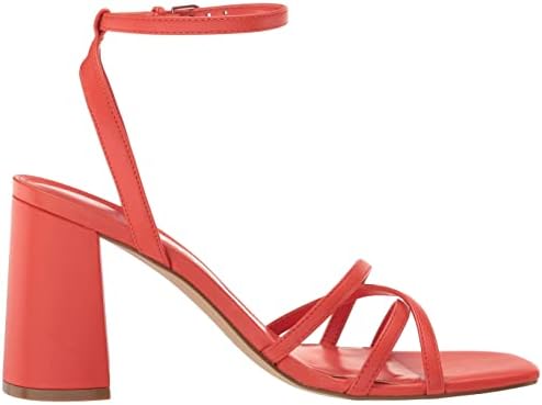Calvin Klein Women's QALAT Heeled Sandal, Tangerine 800, 8 | Image 5