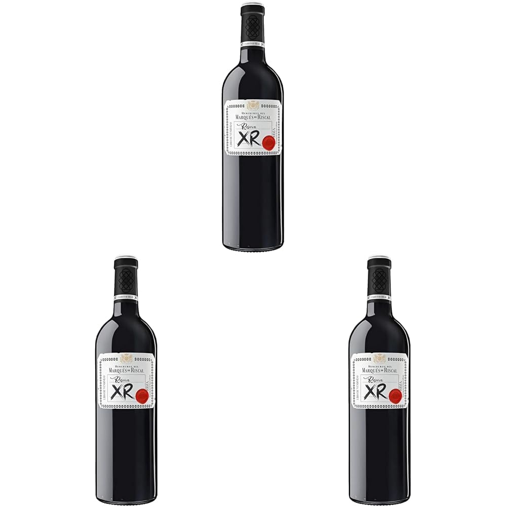 XR Reserva de Marqués de Riscal, Denominación de Origen Calificada Rioja, Tempranillo, 24 meses en barrica, 75 cl (Paquete de 3)
